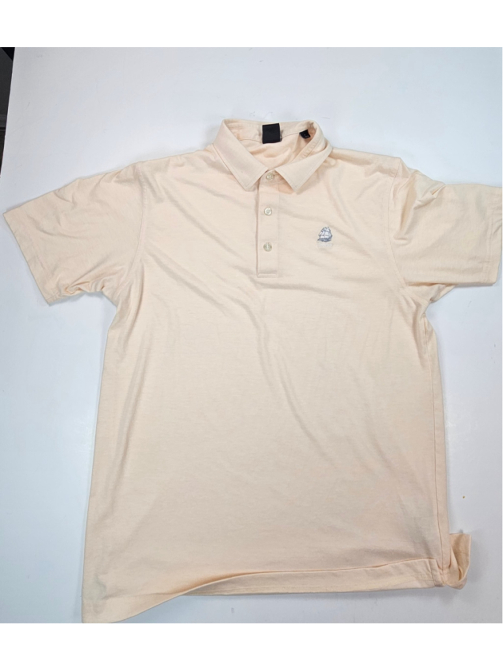 STITCH Golf Polo Shirt Mens L Pink Geometric Performance Stretch 92% Polyester